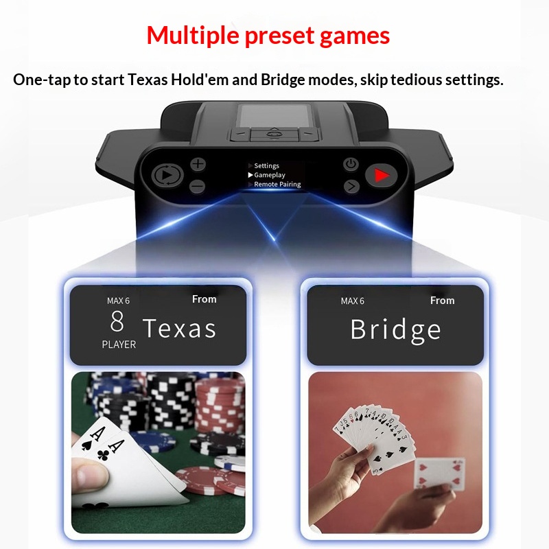 Board Game Hotel - Máquina Automática para Barajar Cartas, Dispensador