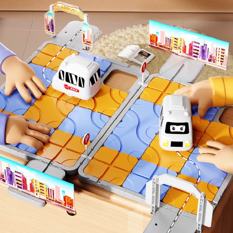 Board Game Race Track - Juego de mesa laberinto de estacionamiento