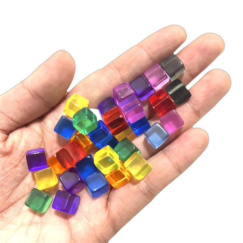 Board Game Harvest - 100 unids/set 8mm cubo transparente dados
