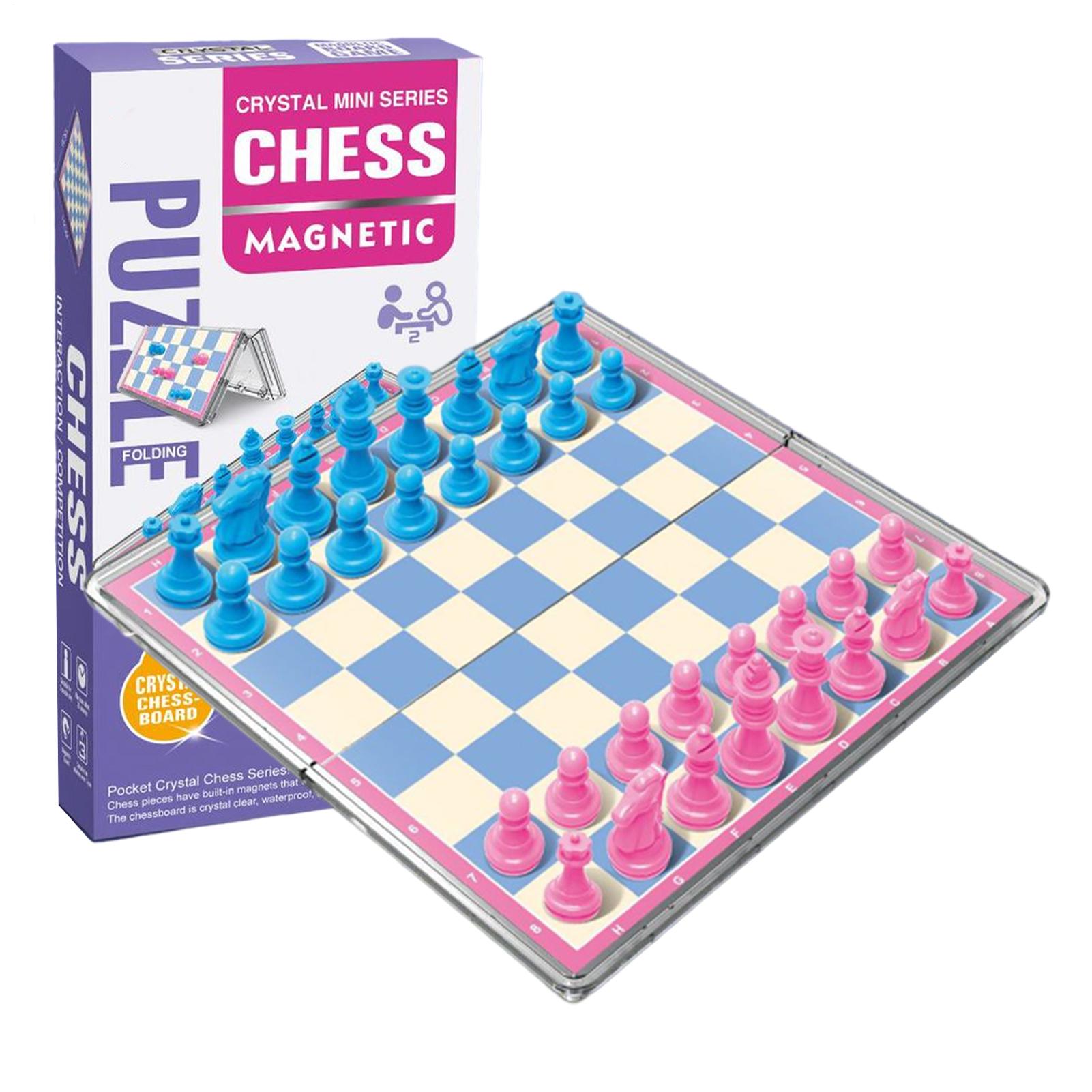 Magnetic Travel Chess - Juego de ajedrez magnético para viaje,