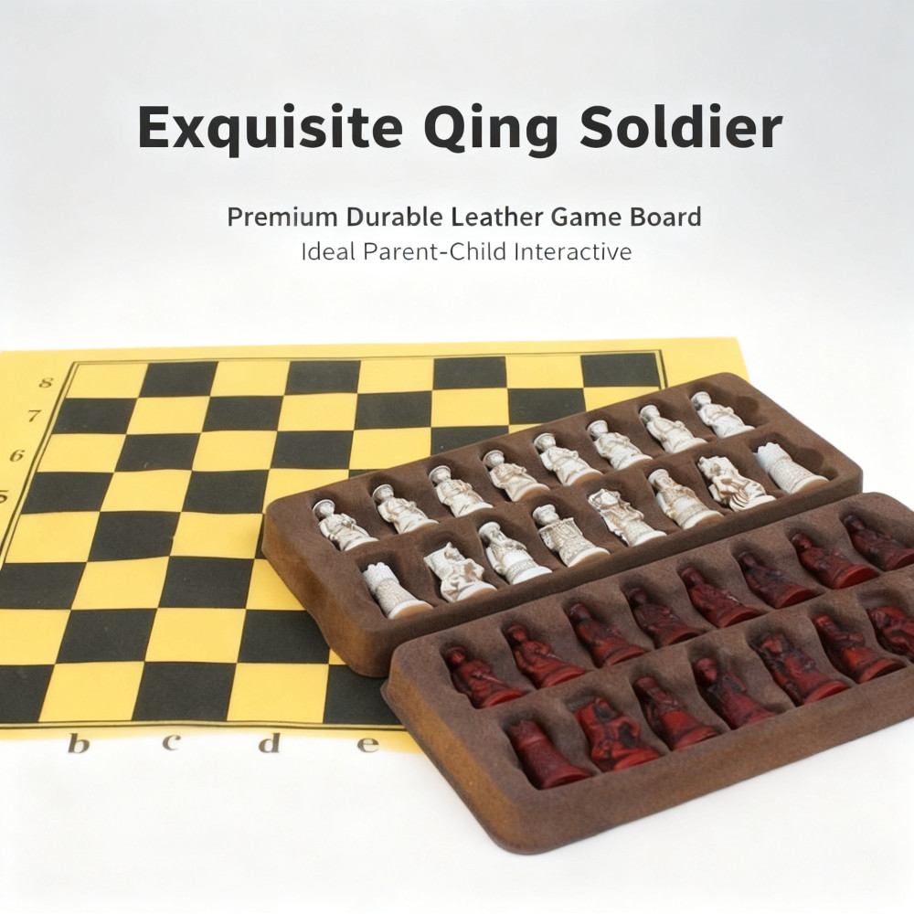 Magnetic Travel Chess - Pieza de ajedrez retro de resina