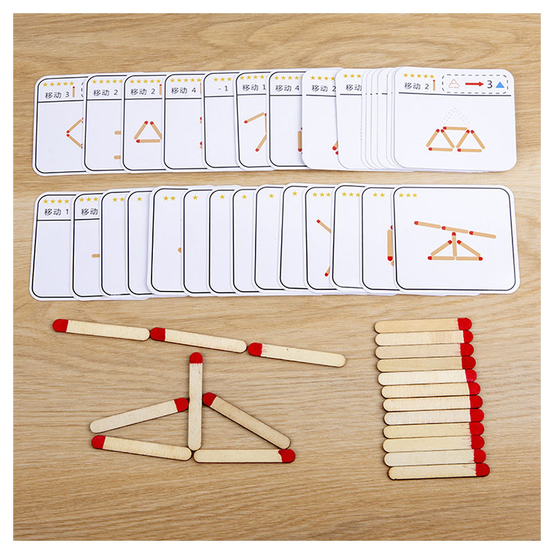 Board Game Fun - Juego de rompecabezas de partidos Montessori,