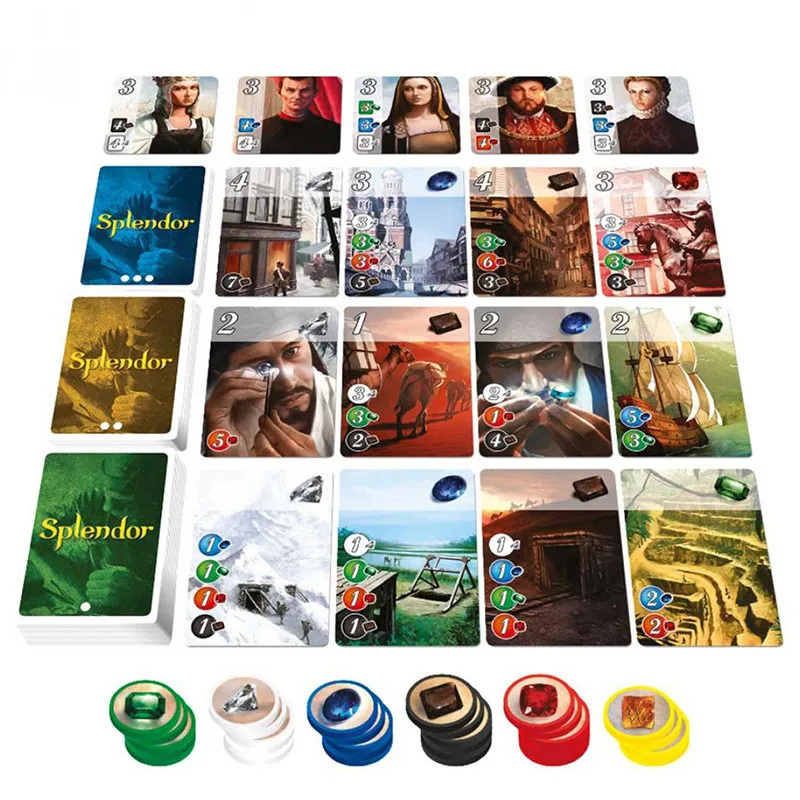Board Game Verdant - Juego de cartas de juego de