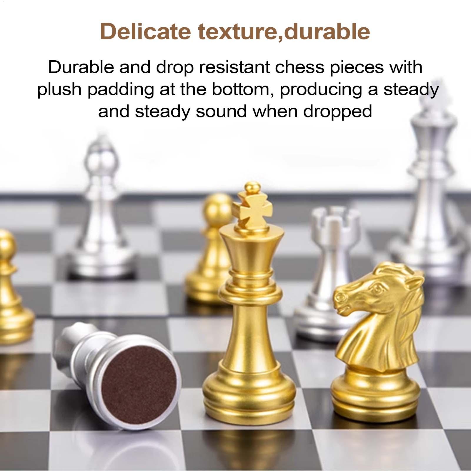 Magnetic Travel Chess - Juego de ajedrez con tablero magnético,
