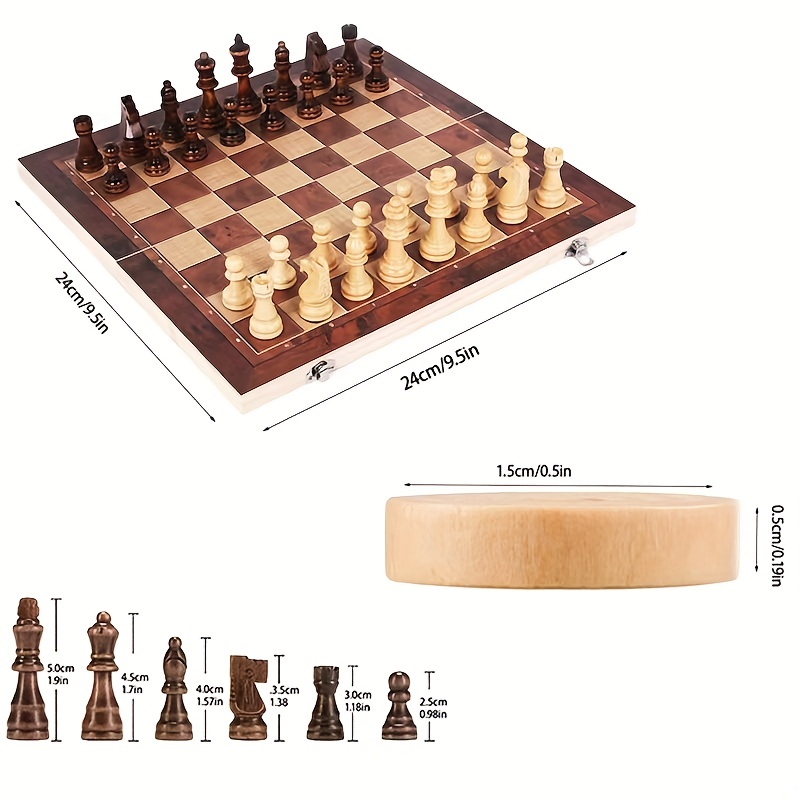 Tablero de ajedrez 3 en 1, tab - Magnetic Travel Chess reseña y precio