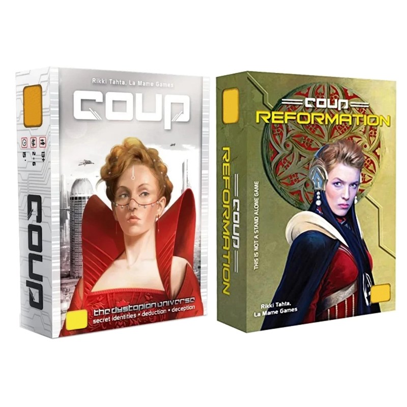 Nuevas tablas y cartas de Coup - Board Game Bang reseña y precio