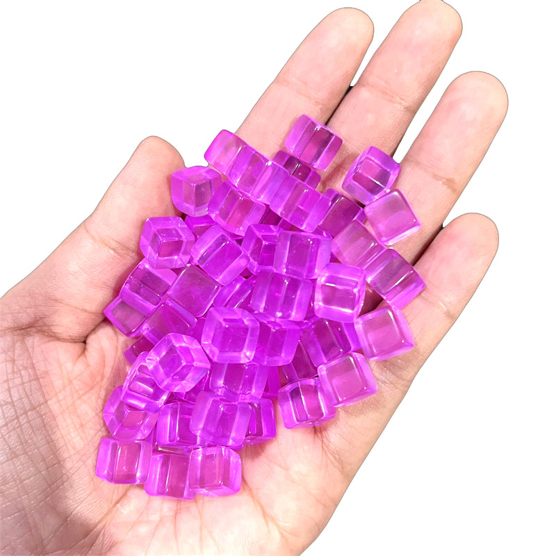 100 unids/set 8mm cubo transpa - Board Game Harvest reseña y precio