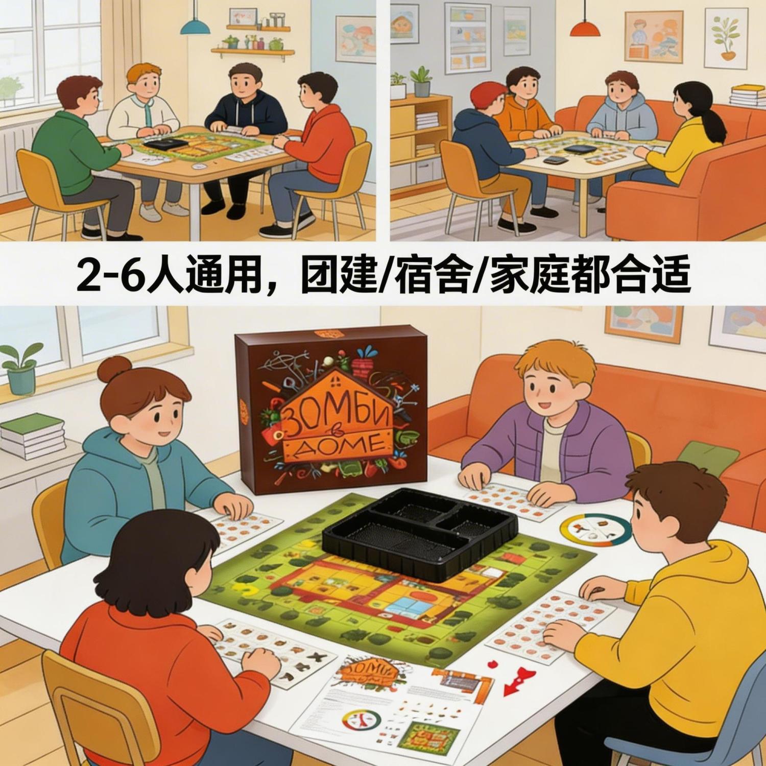 Juego de mesa con temática de  - Board Game Zombie Survival reseña y precio