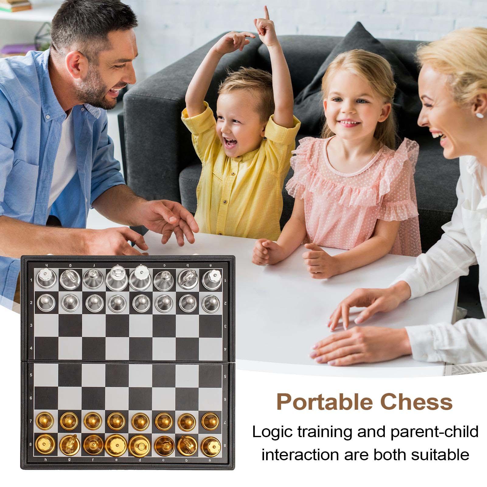 Juego de ajedrez con tablero m - Magnetic Travel Chess reseña y precio