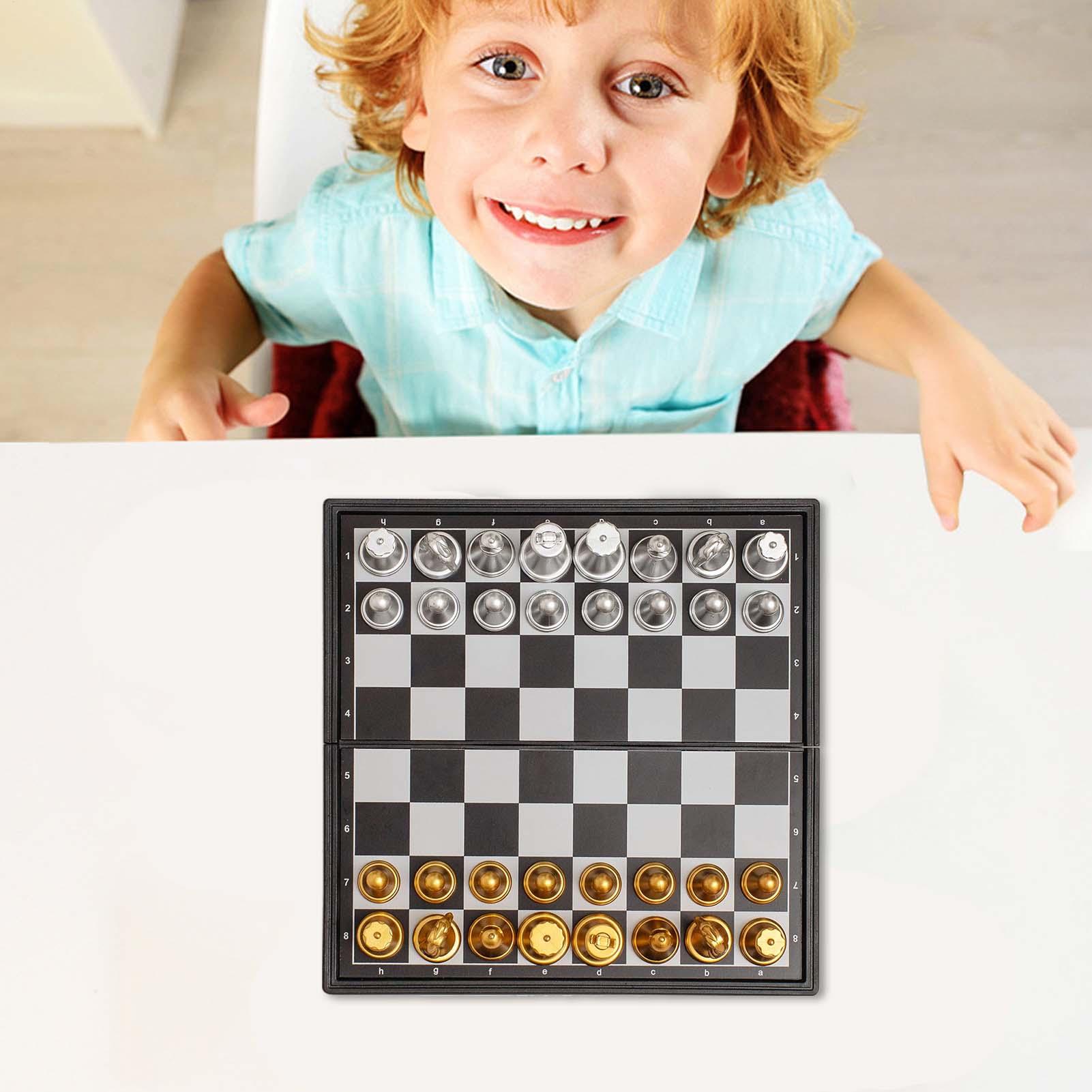 Juego de ajedrez con tablero m - Magnetic Travel Chess reseña y precio